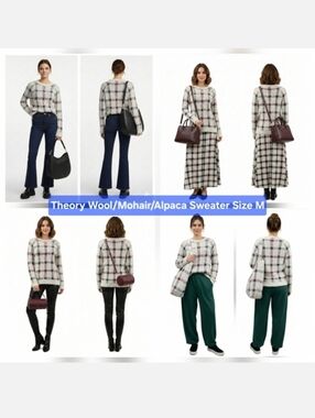 Theory Wool/Mohair/Alpaca Sweater Size M